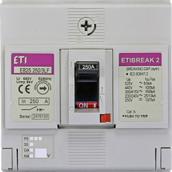 Автоматичний вимикач ETI 004671813 EB2S 250/3LF 250А 3P (16kA фіксовані налаштування)