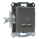 USB розетка Schneider Electric Asfora EPH2700262 (сталь)
