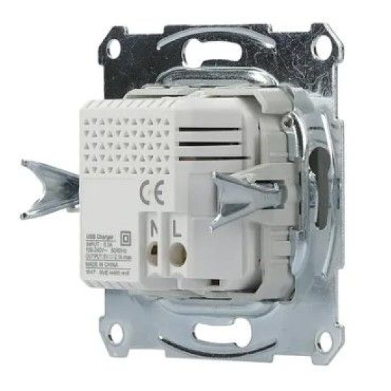 USB розетка Schneider Electric Asfora EPH2700262 (сталь)