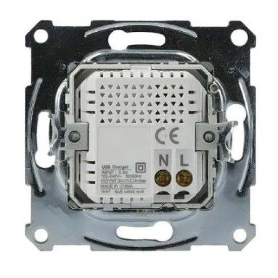 USB розетка Schneider Electric Asfora EPH2700262 (сталь)