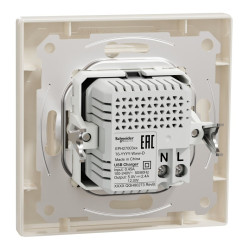 USB розетка Schneider Electric Asfora EPH2700323 USB/Type-C 2,4А крем