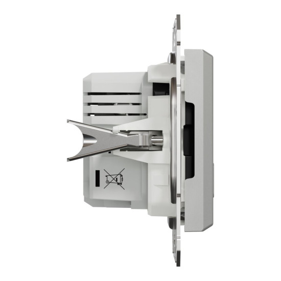 USB розетка Schneider Electric Asfora EPH2700361 USB/Type-C 2,4А алюміній
