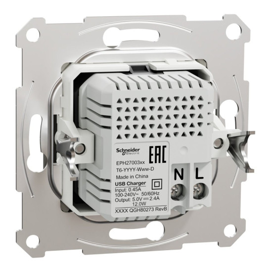 USB розетка Schneider Electric Asfora EPH2700369 USB/Type-C 2,4А бронза