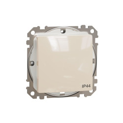 Одноклавішний вимикач Schneider Electric Sedna Design SDD212101 IP44 бежевий