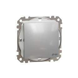 Одноклавішний вимикач Schneider Electric Sedna Design SDD213101 IP44 алюміній