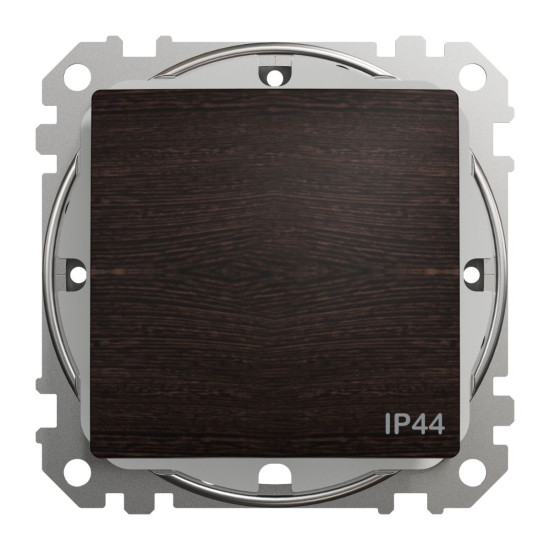 Одноклавішний вимикач Schneider Electric Sedna Elements SDD281101 IP44 венге