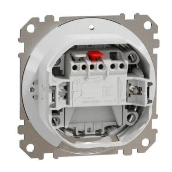 Одноклавішний вимикач Schneider Electric Sedna Elements SDD270101 IP44 матовий алюміній