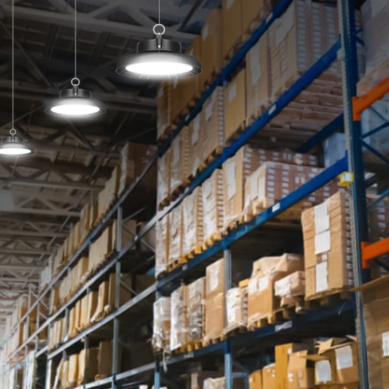 Індустріальний LED світильник Eurolamp UFO 100Вт 5000K IP65 (LED-UFO-100/50)