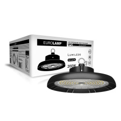 Індустріальний LED світильник Eurolamp UFO 200Вт 5000K IP65 (LED-UFO-200/50)