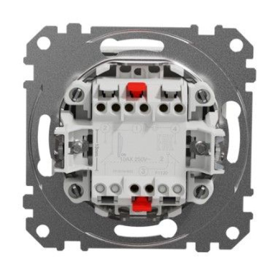 Двополюсний  вимикач Schneider Electric Sedna Design & Elements білий SDD111102