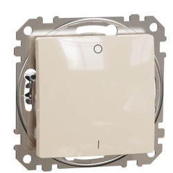 Двополюсний вимикач Schneider Electric Sedna Design & Elements бежевий SDD112102