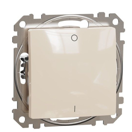 Двополюсний вимикач Schneider Electric Sedna Design & Elements бежевий SDD112102