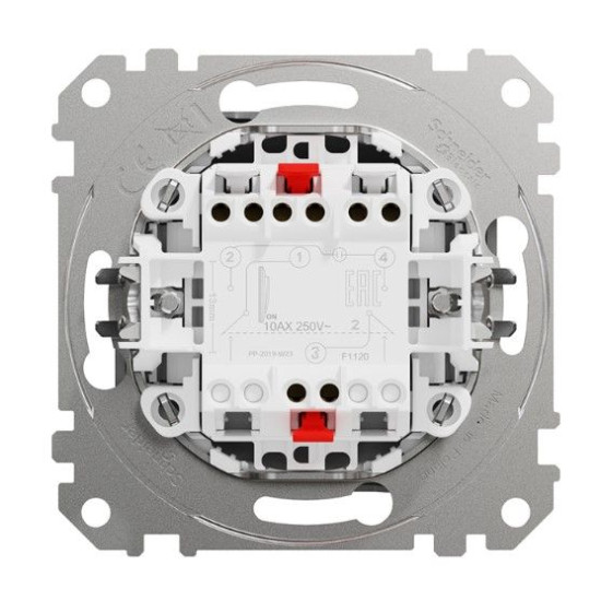 Двополюсний вимикач Schneider Electric Sedna Design & Elements бежевий SDD112102