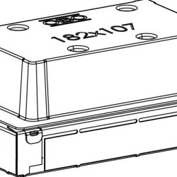 Монтажна коробка OBO Bettermann (7428062) UGE2 для наливних підлог люків GES2 h=70…90мм
