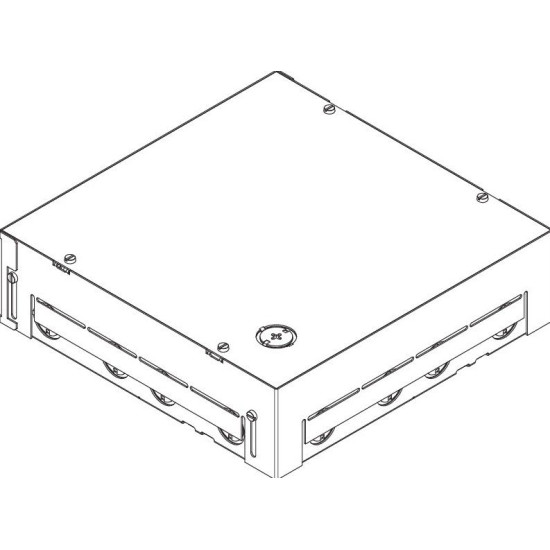 Монтажна коробка OBO Bettermann (7427432) BOX9 246x246мм h=70-100мм