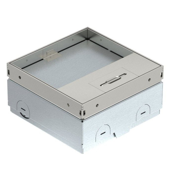 Розетковий люк OBO Bettermann (7368290) UDHOME ONE 1x розетка 250В 16A для покриття 15мм, (h=75...105мм) 140x140x75мм