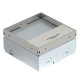 Розетковий люк OBO Bettermann (7368290) UDHOME ONE 1x розетка 250В 16A для покриття 15мм, (h=75...105мм) 140x140x75мм