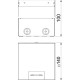 Розетковий люк OBO Bettermann (7368342) UDHOME2 2 пости 45x45 (h=110...135мм)
