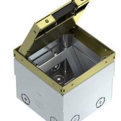 Розетковий люк OBO Bettermann (7368346) UDHOME2 2 пости 45x45 для покриття 15м (h=110...135мм)