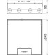 Розетковий люк OBO Bettermann (7427324) UDHOME9 12 постів 45x45 для покриття 15мм (h=95...125мм) 250x250x95мм без супортів (+ 3x UT4)