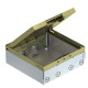 Розетковий люк OBO Bettermann (7427328) UDHOME9 12 постів 45x45 для покриття 15мм (h=95...125мм) без супортів (+ 3x UT4)