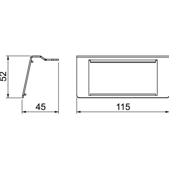 Супорт-рамка OBO Bettermann (7368485) для UDHOME ONE 2x Modul45