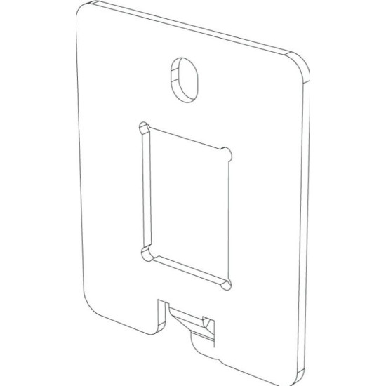 Додатковий супорт OBO Bettermann (7368494) для UDHOME ONE 1хRJ45 тип C (Keystone R&M Snap-In)