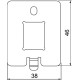 Додатковий супорт OBO Bettermann (7368494) для UDHOME ONE 1хRJ45 тип C (Keystone R&M Snap-In)