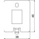 Додатковий супорт OBO Bettermann (7368490) для UDHOME ONE 1хRJ45 тип A (AMP Standard 110Connect, SL Series 110Connect and Toolless, AMP-Twist)