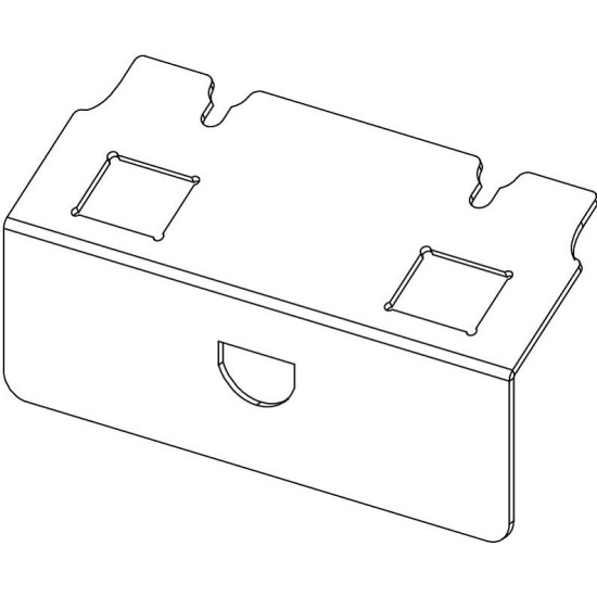 Додатковий супорт OBO Bettermann (7368474) для UDHOME2 2хRJ45 тип C (Keystone Brand-Rex R&M)