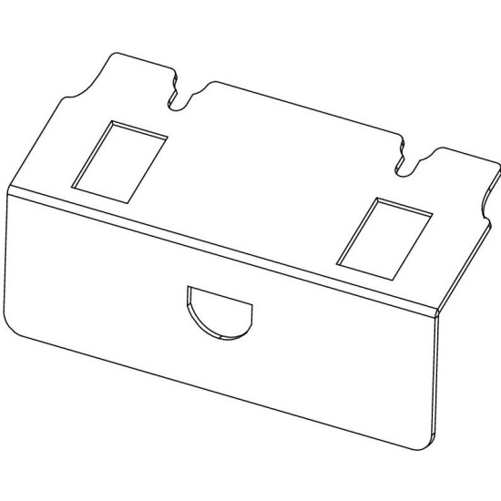 Додатковий супорт OBO Bettermann (7368470) для UDHOME2 2хRJ45 тип A (AMP Standard 110Connect, SL Series, AMP-Twis Brand-Rex)