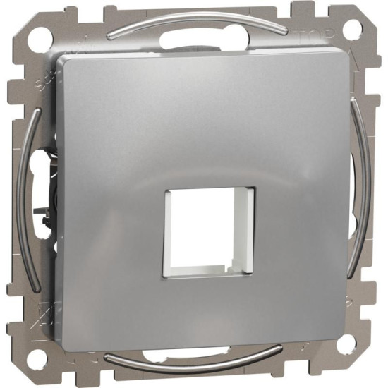 Центральна плата для одинарного роз'єму Keystone Schneider Electric Sedna Design & Elements SDD113421 (алюміній)