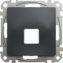 Центральна плата для одинарного роз'єму Keystone Schneider Electric Sedna Design & Elements SDD114421 (чорний)
