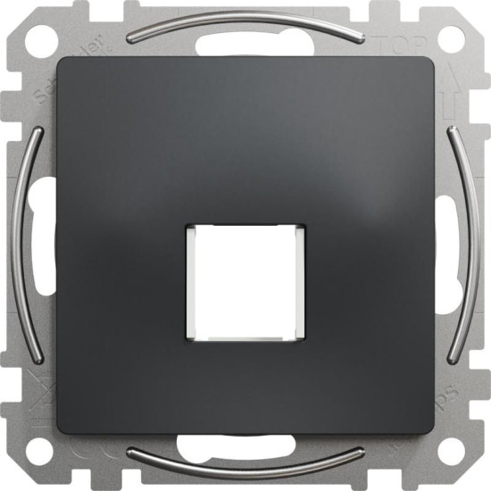 Центральна плата для одинарного роз'єму Keystone Schneider Electric Sedna Design & Elements SDD114421 (чорний)