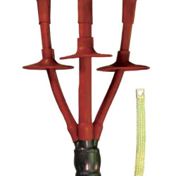 Кінцева муфта для трьохжильного кабелю EUITH TpPC 12 120-240 450 CM 12кВ внутрішнього встановлення з наконечниками (540530)