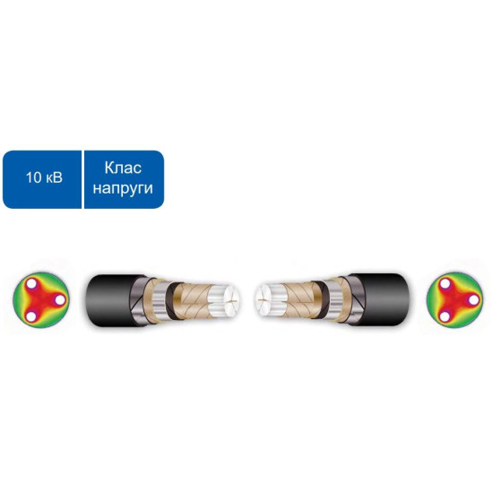 З’єднувальна муфта для трьохжильного кабелю JTpPTHC 12 70-240 CM 12кВ (560830)