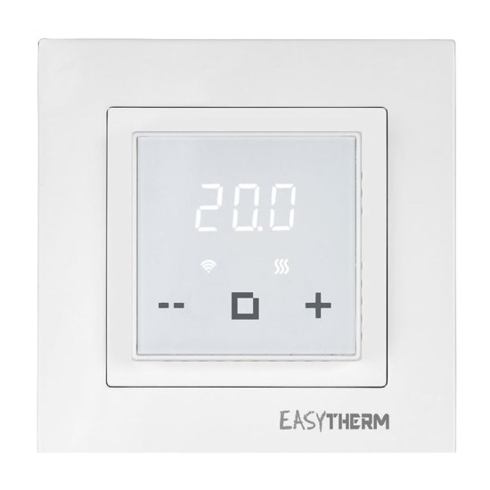 Програмований терморегулятор Easytherm  ET40 з функцією WI-FI 16А 3200Вт (білий)