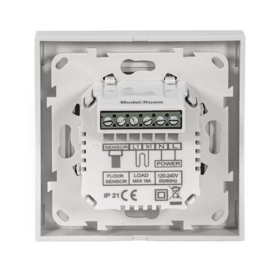 Програмований терморегулятор Easytherm  ET40 з функцією WI-FI 16А 3200Вт (білий)