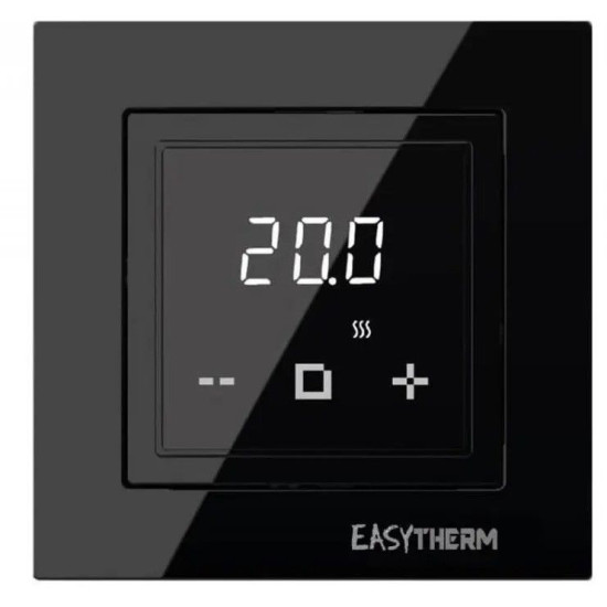 Програмований терморегулятор Easytherm  ET45 з функцією WI-FI 16А 3200Вт (чорний)