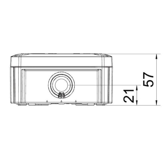 Розподільча коробка OBO Bettermann Т 60 114х114х57мм ІР66 (2007061)