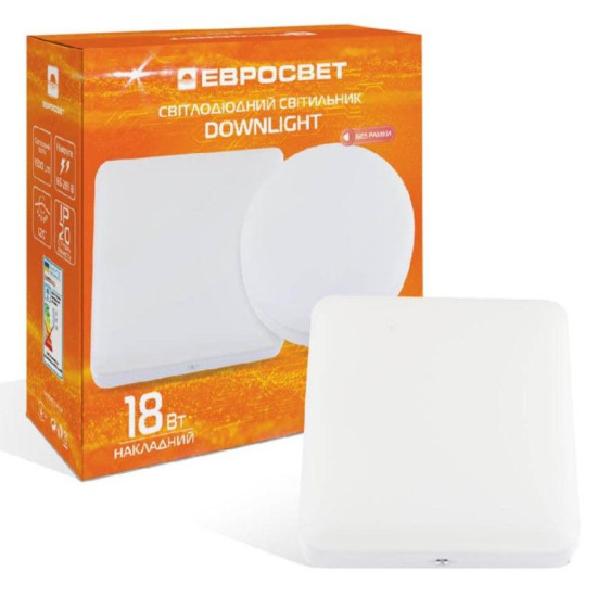Світильник Євросвітло LED-SS-120-18 18Вт 4200К (57962) без рамки
