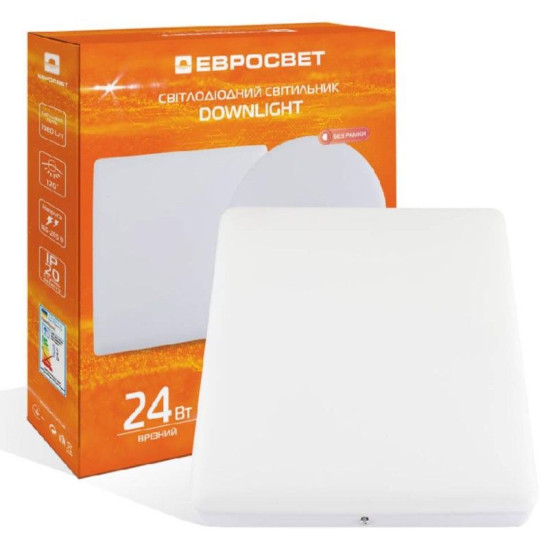 Світильник Євросвітло LED-SS-170-24 24Вт 6400К (57965) без рамки