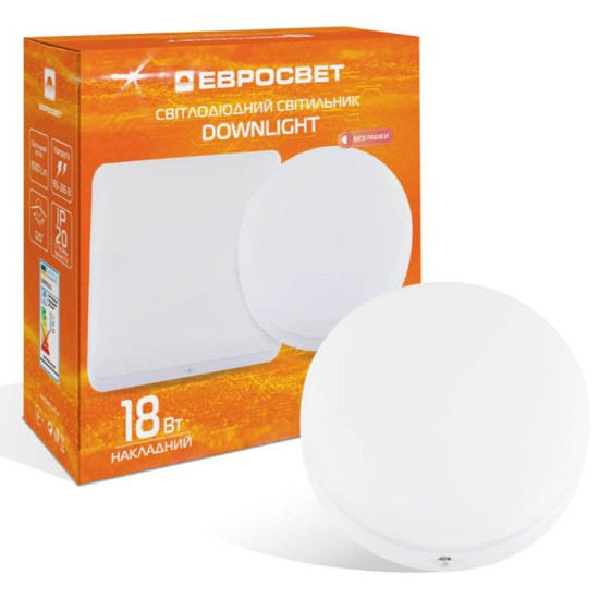 Світильник Євросвітло LED-SR-120-18 18Вт 6400К (57958) без рамки