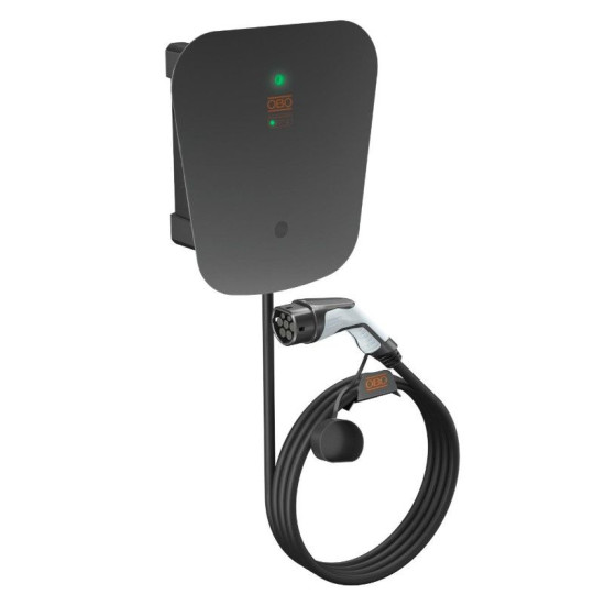 Зарядна станція OBO Bettermann Key Protect 22 кВт Mode 3 Type 2 кабель 5м