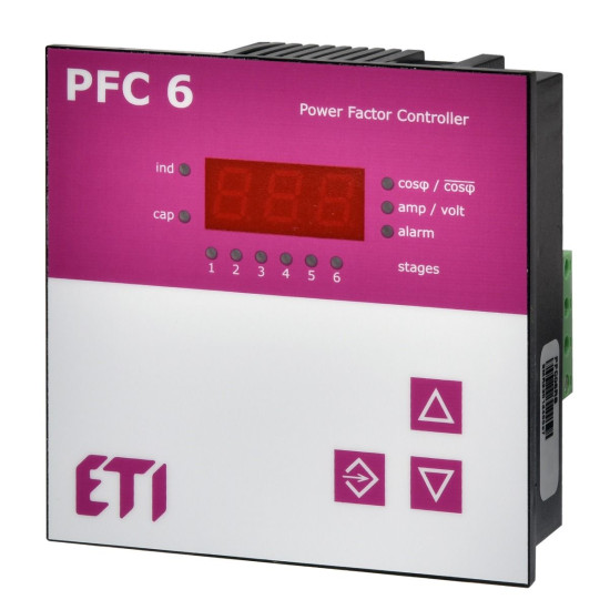 Регулятор реактивної потужності ETI PFC 6 RS 6 ступенів 400В