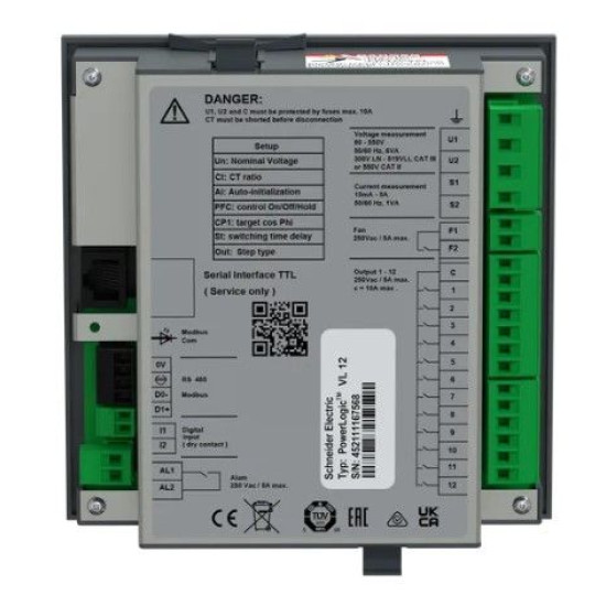 Регулятор реактивної потужності Schneider Electric VarPlus Logic 12 VPL12N