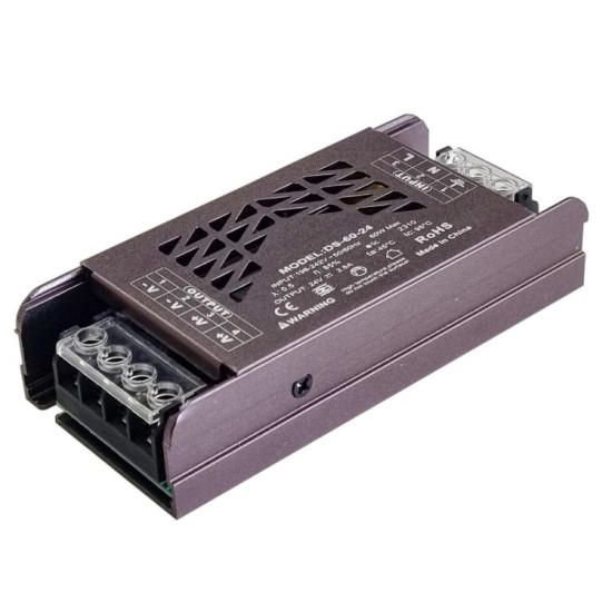 Блок живлення для світлодіодної стрічки Eurolamp 60Вт 24В 2,5A (PS-60W)