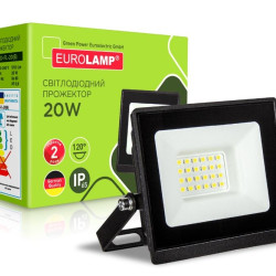 Прожектор з радіатором Eurolamp LED-FL-20(B) 20Вт 6500K