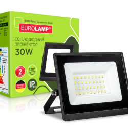 Прожектор з радіатором Eurolamp LED-FL-30(B) 30Вт 6500K