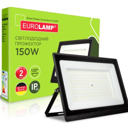 Прожектор з радіатором Eurolamp LED-FL-150(B) 150Вт 6500K